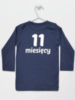 jedenaście miesięcy koszulka z długim rękawem kolor granatowy 023