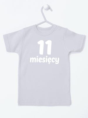 jedenaście miesięcy koszulka z krótkim rękawem kolor szary 023