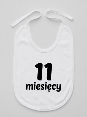 jedenaście miesięcy śliniak niemowlęcy kolor biały 023