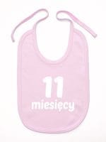 jedenaście miesięcy śliniak niemowlęcy kolor różowy 023