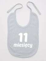 jedenaście miesięcy śliniak niemowlęcy kolor szary 023