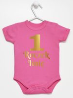 jedynka na roczek z imieniem nadruk złoty body z krótkim rękawem kolor ciemny rózowy 238 jedynka na roczek z imieniem nadruk złoty body z krótkim rękawem kolor ciemny rózowy 238