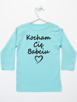 kocham cię babciu koszulka z długim rękawem kolor miętowy 112