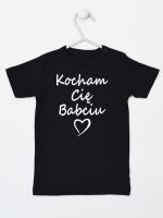 kocham cię babciu koszulka z krótkim rękawem kolor czarny 112