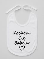 kocham cię babciu śliniak niemowlęcy kolor biały 112