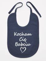 kocham cię babciu śliniak niemowlęcy kolor granatowy 112