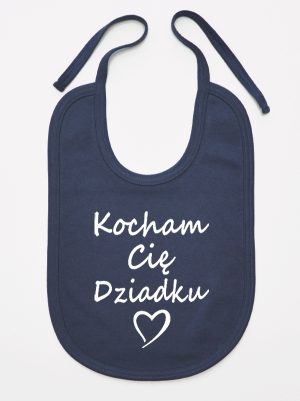 kocham cię dziadku śliniak niemowlęcy kolor granatowy 113