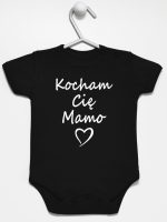 kocham cię mamo body z krótkim rękawem kolor czarny 114