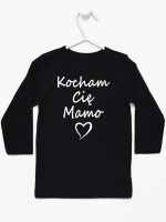 kocham cię mamo koszulka z długim rękawem kolor czarny 114