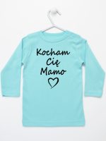 kocham cię mamo koszulka z długim rękawem kolor miętowy 114
