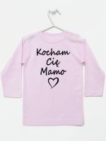kocham cię mamo koszulka z długim rękawem kolor różowy 114