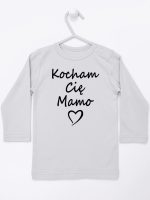 kocham cię mamo koszulka z długim rękawem kolor szary 114