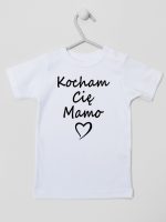 kocham cię mamo koszulka z krótkim rękawem kolor biały 114