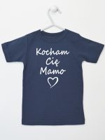 kocham cię mamo koszulka z krótkim rękawem kolor granatowy 114