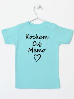 kocham cię mamo koszulka z krótkim rękawem kolor miętowy 114