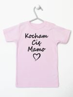 kocham cię mamo koszulka z krótkim rękawem kolor różowy 114