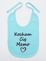 kocham cię mamo śliniak niemowlęcy kolor miętowy 114