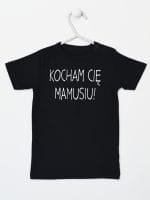kocham cię mamusiu koszulka z krótkim rękawem kolor czarny 053