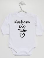 kocham cię tato body z długim rękawem kolor biały 115 kocham cię tato body z długim rękawem kolor biały 115