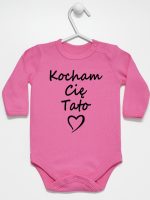 kocham cię tato body z długim rękawem kolor ciemny różowy 115 kocham cię tato body z długim rękawem kolor ciemny różowy 115