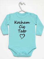 kocham cię tato body z długim rękawem kolor miętowy 115 kocham cię tato body z długim rękawem kolor miętowy 115