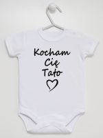 kocham cię tato body z krótkim rękawem kolor biały 115 kocham cię tato body z krótkim rękawem kolor biały 115