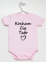 kocham cię tato body z krótkim rękawem kolor różowy 115 kocham cię tato body z krótkim rękawem kolor różowy 115