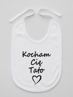 kocham cię tato śliniak niemowlęcy kolor biały 115 kocham cię tato śliniak niemowlęcy kolor biały 115