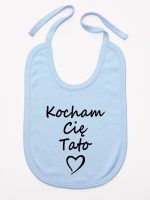 kocham cię tato śliniak niemowlęcy kolor błękitny 115 kocham cię tato śliniak niemowlęcy kolor błękitny 115