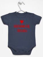 kocham cię tatusiu body z krótkim rękawem kolor granatowy 004