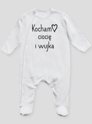 kocham ciocię i wujka pajacyk śpioszek ze stópkami 129