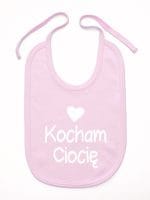 kocham ciocię z sercem śliniak niemowlęcy kolor różowy 035 kocham ciocię z sercem śliniak niemowlęcy kolor różowy 035