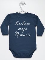 kocham moją mamusię body z długim rękawem kolor granatowy 144 kocham moją mamusię body z długim rękawem kolor granatowy 144