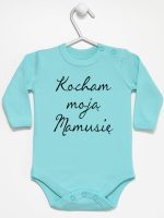 kocham moją mamusię body z długim rękawem kolor miętowy 144 kocham moją mamusię body z długim rękawem kolor miętowy 144