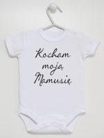 kocham moją mamusię body z krótkim rękawem kolor biały 144 kocham moją mamusię body z krótkim rękawem kolor biały 144