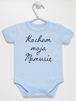 kocham moją mamusię body z krótkim rękawem kolor błękitny 144 kocham moją mamusię body z krótkim rękawem kolor błękitny 144