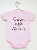 kocham moją mamusię body z krótkim rękawem kolor różowy 144 kocham moją mamusię body z krótkim rękawem kolor różowy 144