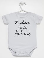kocham moją mamusię body z krótkim rękawem kolor szary 144 kocham moją mamusię body z krótkim rękawem kolor szary 144