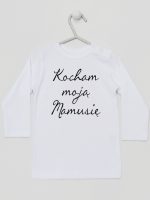 kocham moją mamusię koszulka z długim rękawem kolor biały 144