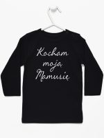 kocham moją mamusię koszulka z długim rękawem kolor czarny 144