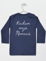 kocham moją mamusię koszulka z długim rękawem kolor granatowy 144