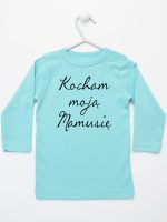 kocham moją mamusię koszulka z długim rękawem kolor miętowy 144