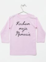 kocham moją mamusię koszulka z długim rękawem kolor różowy 144