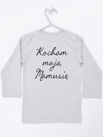 kocham moją mamusię koszulka z długim rękawem kolor szary 144