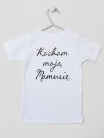 kocham moją mamusię koszulka z krótkim rękawem kolor biały 144