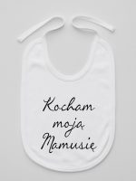 kocham moją mamusię śliniak niemowlęcy kolor biały 144 kocham moją mamusię śliniak niemowlęcy kolor biały 144