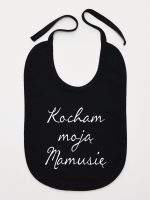 kocham moją mamusię śliniak niemowlęcy kolor czarny 144 kocham moją mamusię śliniak niemowlęcy kolor czarny 144