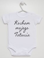 kocham moją tatusia body z krótkim rękawem kolor biały 145 kocham moją tatusia body z krótkim rękawem kolor biały 145