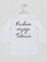 kocham moją tatusia koszulka z długim rękawem kolor biały 145