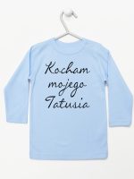 kocham moją tatusia koszulka z długim rękawem kolor błękitny 145